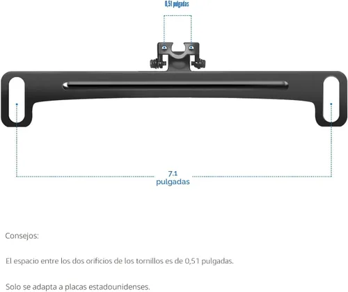 Miniatura 6 de Pixelman Soporte Universal para Cámara de Visión Trasera de Coche y Placa de Matrícula, Montura de Cámara de Respaldo Mejorada de Acero Inoxidable