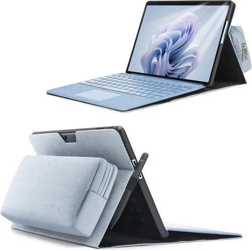 Miniatura 9 de Omnpak Microsoft Surface Pro 11/10/9 - Funda protectora ligera, múltiples ángulos, soporte para lápiz capacitivo, diseñada para Surface 11ª edición