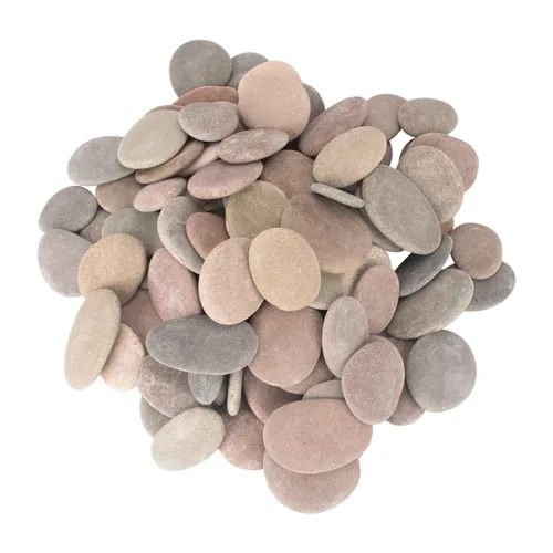 Miniatura 7 de [Aproximadamente 94 piezas – 100 piezas] (18 libras) Rocas para manualidades, Rocas para pintar, Rocas de río de 2.1"-3.5", Rocas planas, Rocas DIY