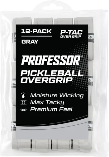 Miniatura 16 de Professor P-Tac Pickleball Paddle Overgrip – Cinta de agarre máxima adherente que absorbe la humedad para paletas de pickleball en paquetes de 6