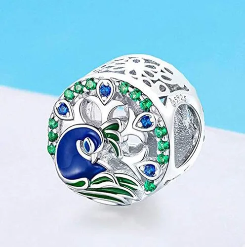 Miniatura 3 de Dijes de animales de la suerte para pulseras, abalorios de plata de ley 925 original 100% para pulseras
