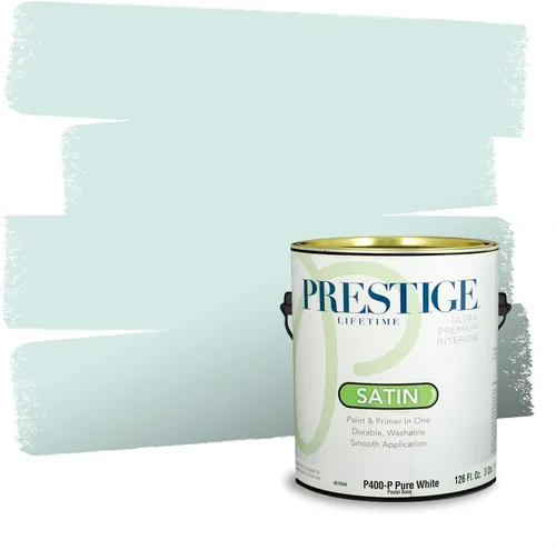 Miniatura 786 de Pintura Exterior + imprimación PRESTIGE, todo-en-uno, 1 galón, acabado mate, color comparable al Valspar* Royal Gray* VS151-Gris real