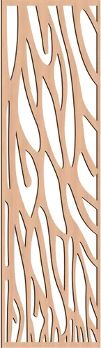 Miniatura 183 de 9 3/8"W x 24 3/8"H x 1/4"T Bristol Decorativos Paneles de Pared de Madera Calado, Cereza