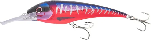 Nomad Design DTX Minnow con sistema patentado Autotune - Acción de natación de pez cebo envejecido, BKK Diablo Caballa Rosa Caliente