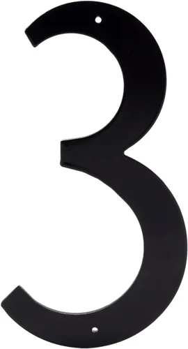 Miniatura 14 de Montague Metal Products números estándar para casas, Negro