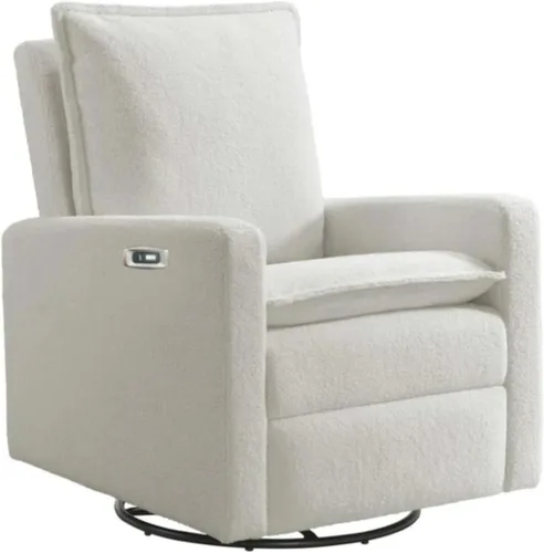 Miniatura 8 de Oxford Baby Uptown Power Sillón Reclinable/Mecedora, Pana, Gris Ceniza