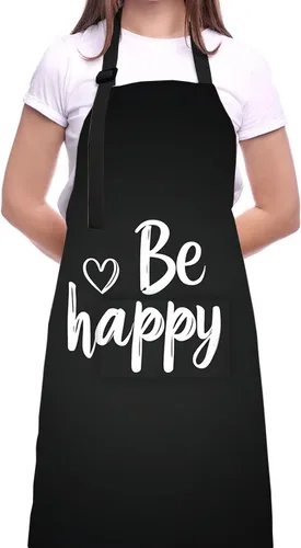 Miniatura 8 de Delantal de cocina para el hogar, cocina, horneado, jardinería, para mujeres y hombres, con bolsillos, delantal impermeable, 32 x 28 pulgadas