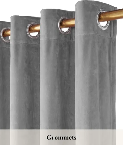 Miniatura 210 de StangH Cortinas de Terciopelo Verde Esmeralda de 96 Pulgadas - Cortinas Opacas de Terciopelo de Lujo Súper Suaves, Elegante Cobertura de Ventana