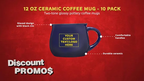Miniatura 3 de Juego de 10 tazas de café glaseadas personalizadas para fogata, 12 onzas, paquete personalizado a granel, perfectas para café, té, expreso, cacao