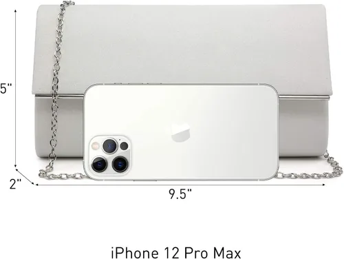 Miniatura 4 de Dasein Bolso de noche para mujer, bolso de mano con purpurina para boda, bolso de novia brillante para cóctel, fiesta, baile de graduación