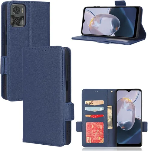 Miniatura 141 de Funda de piel sintética compatible con Motorola Moto E22 4G, funda de piel sintética compatible con Motorola Moto E22i 4G, color negro