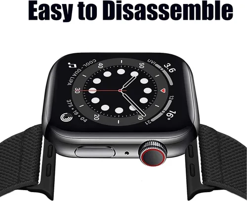 Miniatura 2 de Paquete de 8 correas elásticas deportivas de repuesto compatibles con IWatch de 1.496 pulgadas/1.575 pulgadas/1.614 pulgadas/1.654 pulgadas/1.732