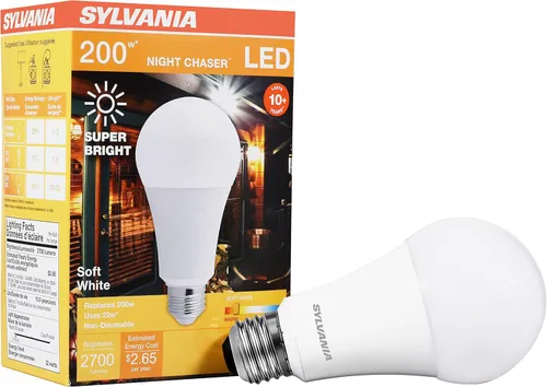 Miniatura 6 de Luz nocturna LED SYLVANIA Ultra, PAR38 equivalente a 250 W, 2650 lúmenes, reemplazo para un reflector halógeno de base media E26, regulable, luz