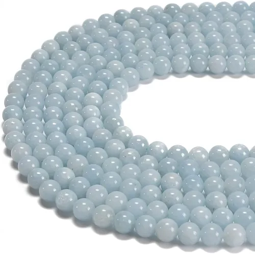Miniatura 9 de Cuentas sueltas de rodonita teñida de jade de 10mm, redondas y suaves, de gematone natural para joyería y manualidades, 1 cadena de 15 pulgadas Jade