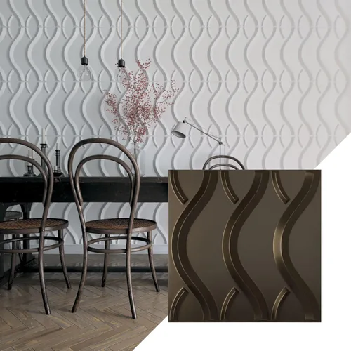 Miniatura 7 de Ekena Millwork WP20X20NXWH 19 5/8 pulgadas de ancho x 19 5/8 pulgadas de alto Nexus EnduraWall Decorativo 3D Panel de Pared Cubre 2.67 pies cuadrados