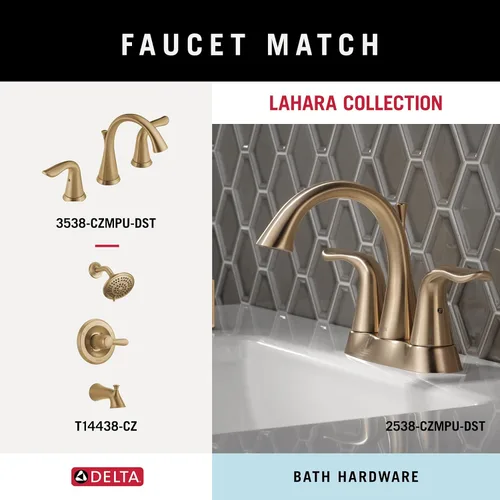 Miniatura 4 de DELTA FAUCET 73835-CZ Lahara - Gancho para toalla individual montado en la pared, color bronce champán