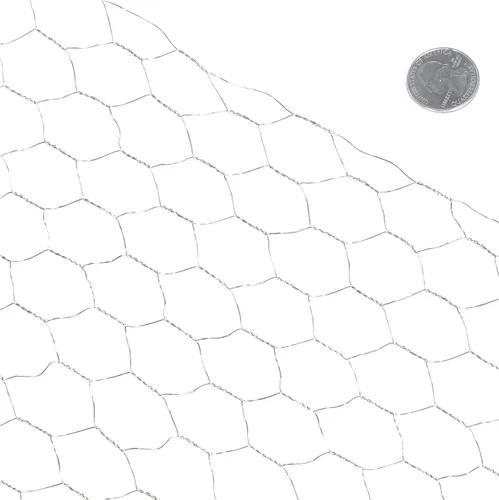 Miniatura 9 de Fencer Wire Valla de red para aves de corral, valla de alambre hexagonal galvanizado de calibre 20, tamaño de apertura de malla de 1 pulgada