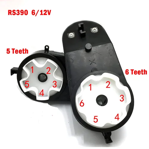 Miniatura 6 de SEIWEI Motor eléctrico 550/RS390 6/12V 8000-30000RPM con caja de engranajes para niños paseo en coche, SUV, pieza juguetes accesorios