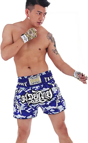 Miniatura 4 de FLUORY Tamaño de los pantalones cortos Muay Thai XS, S, M, L, XL, 2XL, 3XL, 4XL, pantalones cortos de boxeo para hombresmujeresniños con muchos