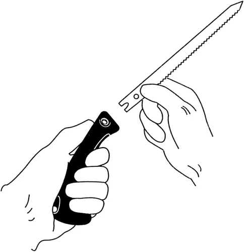 Miniatura 5 de KAKURI Sierra Jab con funda de 5-1/4 pulgadas para cortar paneles de yeso, yeso, cartón, madera, sierra de tracción japonesa, herramienta de sierra