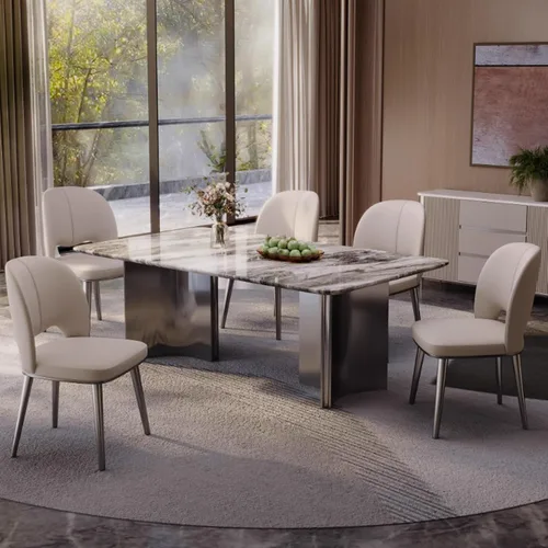 Miniatura 3 de Sillas de comedor, sillas de comedor, juego de 2/4, sillas de cocina con patas de metal, sillas de comedor tapizadas con cojín de cuero, para Negro