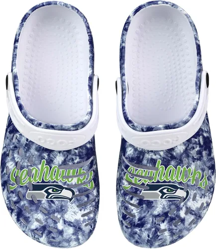 Miniatura 17 de FOCO NFL Womens NFL Team Logo Cloudie Garden Water Sandals Shoes Slipper Clogs with Strap