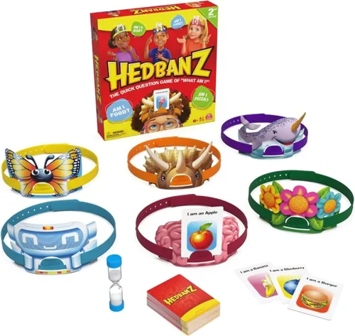 Miniatura 8 de Spin Master Games, Hedbanz Edición 2023 con nuevas cartas, juego de mesa de adivinanzas de imágenes, para familia y niños, 2-6 jugadores
