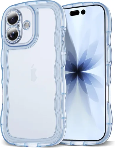 Miniatura 22 de SKYLMW Compatible con iPhone 6s Plus/6 Plus Case de 5.5", Linda Kawaii Marco Ondulado Rizado Forma de Marco Funda de Silicona Suave Resistente a
