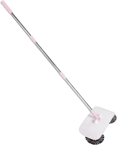 TOPINCN Hogar perezoso automático mano empujar barredora escoba barredora máquina trapeador escoba recogedor herramientas de piso () Rosado