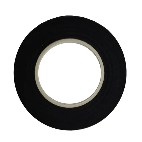 DECORA 1 rollo de 1/2 pulgada por 30 yardas de cinta floral negra para envolver tallos de ramo, arreglos florales, proyectos de manualidades,