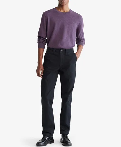 Miniatura 4 de Calvin Klein Suéter compacto de algodón con cuello redondo para hombre