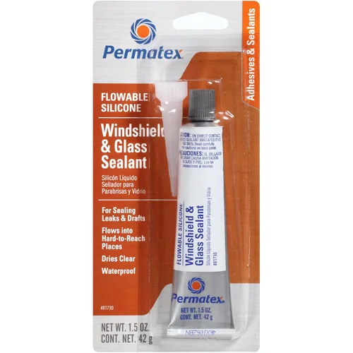 Miniatura 5 de Permatex 81730 silicona fluida sellador para vidrio de parabrisa, 1.5 oz, Multicolor