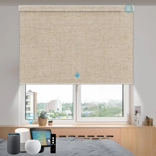 Miniatura 36 de SmartWings Persianas motorizadas con control remoto para ventanas, persianas enrollables Matter 100% opacas, automáticas, eléctricas inteligentes