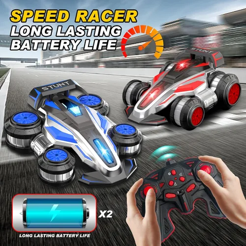 Miniatura 2 de Coche de Acrobacias de Derrape con Control Remoto, Coches RC con Luz y Música, Coche Suspendido de Rotación de 360°, 2.4G, Coches de Control Remoto