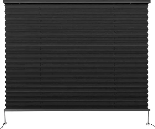 Miniatura 15 de Dulepax Persianas plisadas, 14 pulgadas de ancho x 24 pulgadas de largo, color negro, para caravana, remolques de viaje, ventana de autocaravana