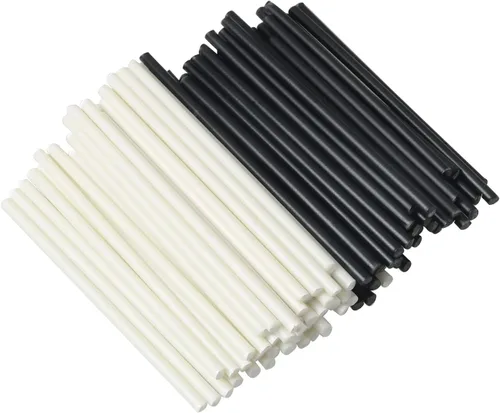 MEETOOT 50pcs Guitarra Diapasón Diapasón Lateral Punto Música Instrumento Incrustación Puntos 1.969x0.079 in Guitarra Diapasón Lado Marc