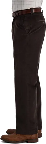 Miniatura 2 de Haggar Men's Corduroy Expandable Waist Classic & Straight Fit Flat Front Pant