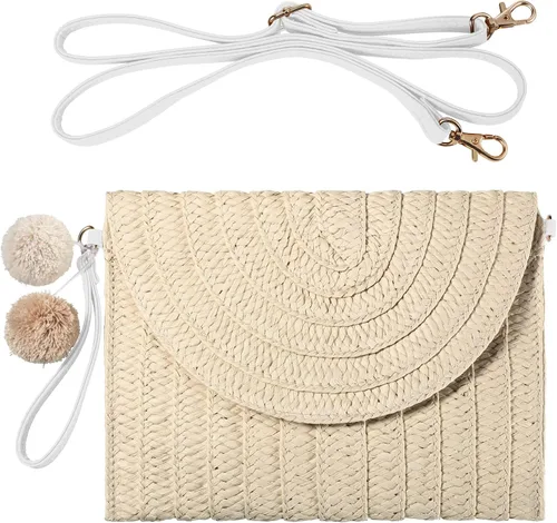 Miniatura 8 de Frienda Bolso bandolera de paja para mujer