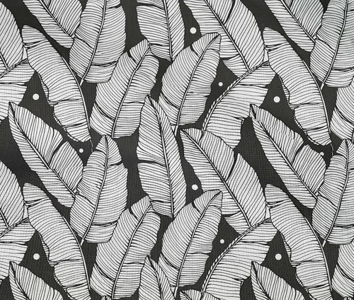 Miniatura 5 de oneOone Cotton Flex Black Fabric Tropical Craft Projects Decor Fabric Printed By The Yard 40 Inch Wide-7Y
