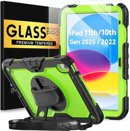 Miniatura 24 de BLOSOMEET Bonita funda para iPad de 9ª generación 2021 de 10.2 pulgadas con protector de pantalla de vidrio templado y soporte para bolígrafo, funda