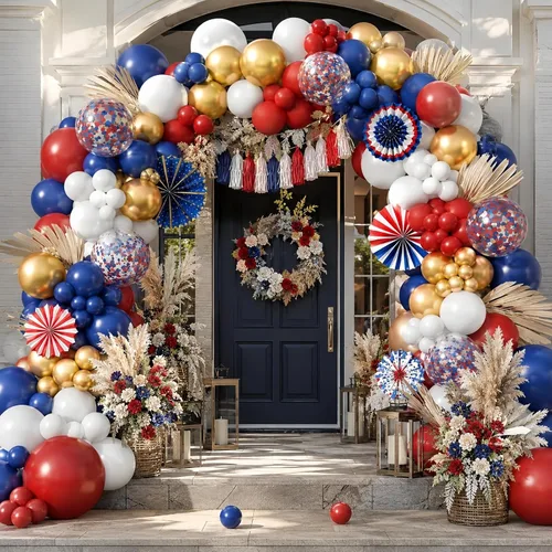 Miniatura 4 de Kit de guirnalda de arco de globos rojos y negros, decoraciones de fiesta de graduación, globos de látex color burdeos metálicos, plateados y negros
