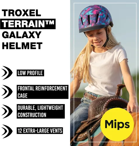 Miniatura 2 de Troxel Terrain MIPS - Casco de equitación con enfriamiento, perfil bajo, diseño microajustable, equipo de equitación, talla grande (7-3/8-7-3/4)