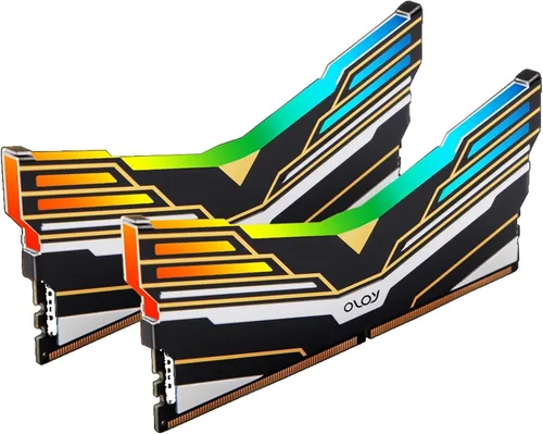 OLOy DDR4 RAM 16 GB (2 x 8 GB) Negro Warhawk Aura Sync RGB 2666 MHz CL19 1.2V 288-Pin Desktop UDIMM (MD4U0826191BE0DA)