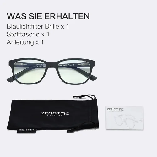 Miniatura 7 de ZENOTTIC Lentes de bloqueo de luz azul para niños, paquete de 2 lentes antirreflejos, lentes ligeros para computadora para niños y niñas