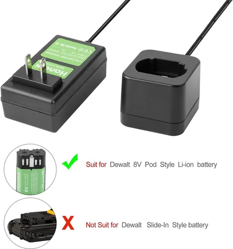 Miniatura 7 de Batería y cargador de 2000mAh 8V para DEWALT DCB080 DW4390 DCF680 DCF680N1 DCF680N2 DCF680G2 DCF682 DCL023 DCB095 Batería
