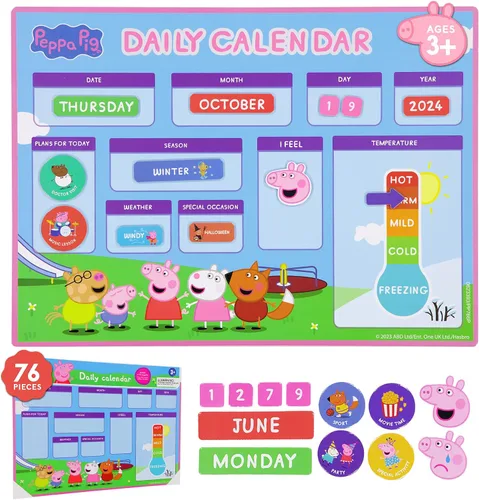 Miniatura 9 de Peppa Pig Tablero Ocupado para Niños Pequeños – Juguetes Montessori para niños de 1, 2, 3, 4 años, Tablero Sensorial de Actividad Educativa