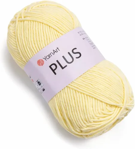 Miniatura 3 de YarnArt Jeans Plus - Hilo de mezcla de algodón suave, 100g (3.5 onzas), 160m (174 yardas), 55% algodón, 45% acrílico, grosor medio #4, ideal