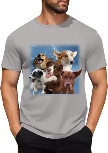 Miniatura 42 de Camisetas personalizadas para hombre, camiseta personalizada con fotos, imagen de mascota, camiseta unisex, diseña tu propio regalo divertido