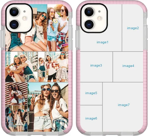 Miniatura 50 de Funda de teléfono personalizada para iPhone 11, diseño personalizado de fotos de collage de múltiples imágenes, resistente a los golpes, resistente