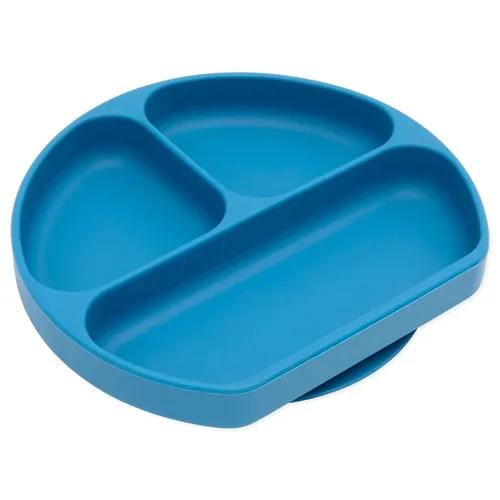Miniatura 42 de Bumkins Plato de silicona con agarre, plato de succión dividido, plato para bebé o niño pequeño, sin BPA, apto para microondas y lavavajillas
